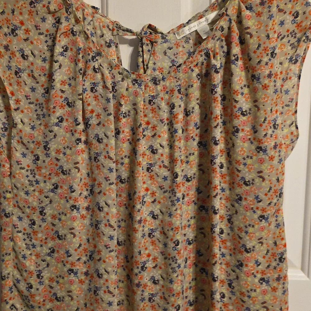 LC Lauren Conrad Multicolor Floral Blouse - Picture 5 of 8